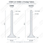 Accent, Getz, Elantra, Rio 1.6 / 1.4 Subap Takımı (16 Subap) - G4ED / G4EE - Motor Kodu: G4ED / G4EE / G4EC - OEM: 22211-26600, 2221126600, 22212-26000, 2221226000
